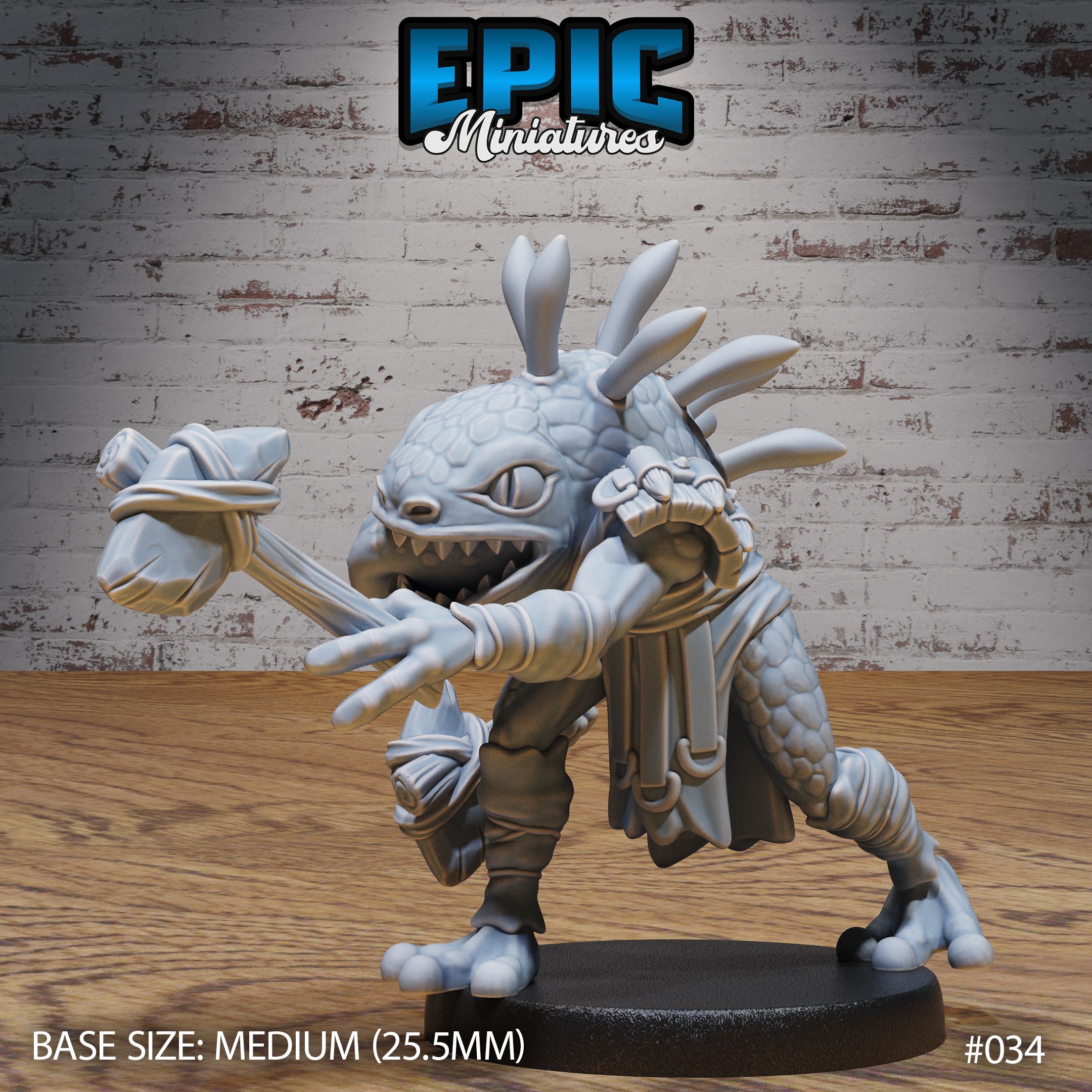 River Folk Axe Fighter / Fishfolk / Men-Fish Tribe Warrior / Sahuagin Fighter / Humanoid Fish Beast / Ancient Water Monster / Sea Aqua Creature / Ocean Encounter